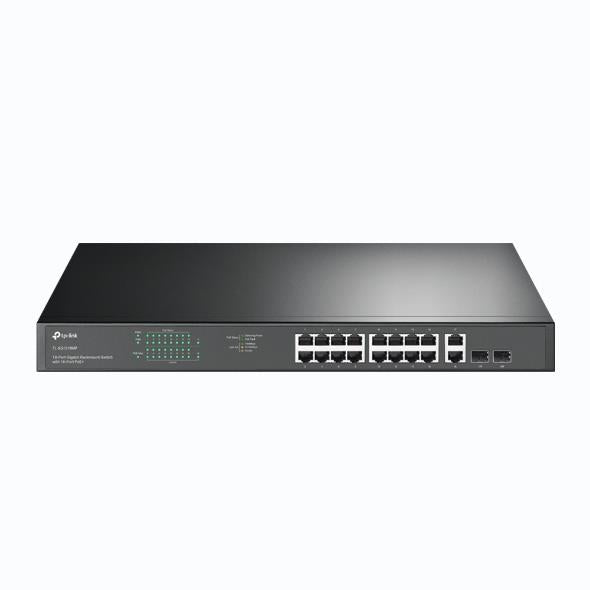 Switch|TP-LINK|TL-SG1218MP|Desktop/pedestal|Rack|16x10Base-T / 100Base-TX / 1000Base-T|PoE+ ports 16|250 Watts|TL-SG1218MP