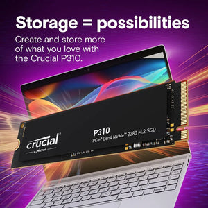 SSD|CRUCIAL|220xTBW rating|Read speed 7100 MB/s|Write speed 6000 MB/s|NVMe Yes|PCI Express 4.0|M.2|1000 GB|CT1000P310SSD8-T