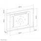 NEOMOUNTS BY NEWSTAR WALL MOUNTABLE & VESA 75X75 TABLET CASING FOR APPLE IPAD PRO