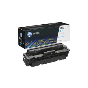 HP 415X High Capacity Cyan Laser Toner Cartridge, 6000 pages, for HP Color LaserJet Pro M454, M479