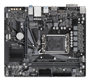 Mainboard|GIGABYTE|Intel H610|LGA1700|Micro-ATX|Memory DDR4|Memory slots 2|1xPCI-Express 3.0 1x|1xPCI-Express 4.0 16x|1xM.2|1x15pin D-sub|1xHDMI|4xUSB 2.0|2xUSB 3.2|1xPS/2|1xRJ45|3xAudio port|H610MHV3DDR4
