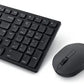 DELL PRO COMPACT SILENT KEYBOARD AND MOUSE - KM555 - US INTERNATIONAL (QWERTY)