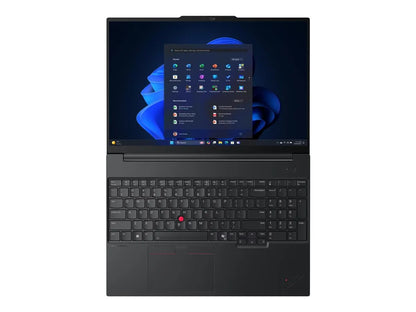 Lenovo ThinkPad E16 G3 AMD | Black | 16 " | IPS | WUXGA | 1920 x 1200 pixels | Anti-glare | AMD Ryzen 5 | 230 | 16 GB | SO-DIMM DDR5 | Solid-state drive capacity 512 GB | AMD Radeon 760M Graphics | Windows 11 Pro | 802.11ax | Bluetooth version 5.3 |...
