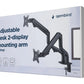 GEMBIRD Adjustable desk 2-display