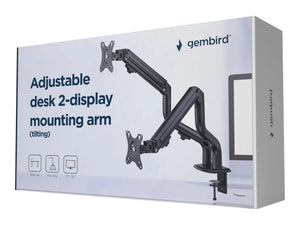 GEMBIRD Adjustable desk 2-display