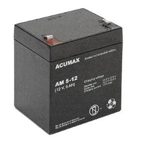 BATTERY 12V 5AH VRLA/AM5-12T2 ACUMAX EMU