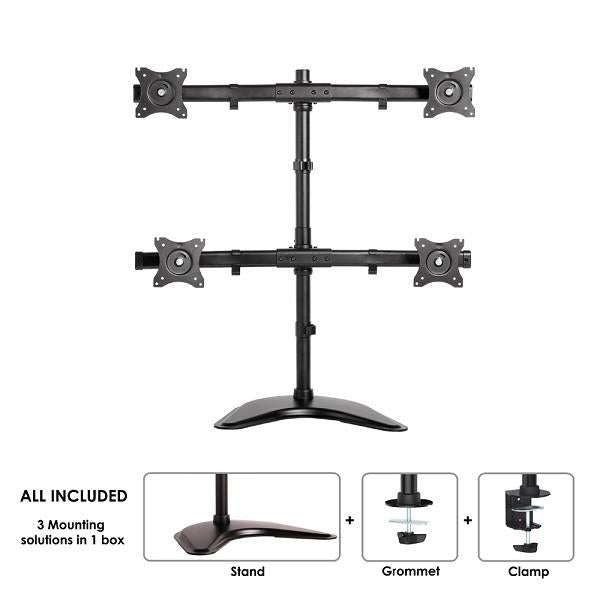 MONITOR ACC DESK MOUNT 10-27"/NM-D335D4BLACK NEOMOUNTS