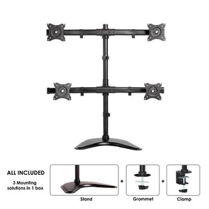 MONITOR ACC DESK MOUNT 10-27"/NM-D335D4BLACK NEOMOUNTS