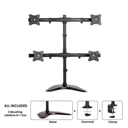 MONITOR ACC DESK MOUNT 10-27"/NM-D335D4BLACK NEOMOUNTS