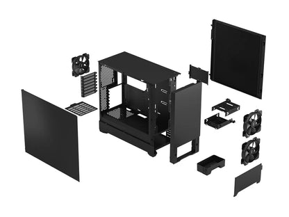Fractal Design | Pop Silent | Side window | ATX, mATX, Mini ITX | ATX | Black Solid