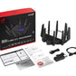 Wireless Router|ASUS|Wireless Router|16000 Mbps|Mesh|Wi-Fi 6|Wi-Fi 6e|USB 2.0|USB 3.2|4x10/100/1000M|1x2.5GbE|LAN \ WAN ports 2|Number of antennas 12|GT-AXE16000