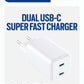 OLOS WALL CHARGER PD/PPS 2XUSB-C GAN 65W