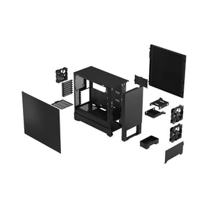 Fractal Design | Pop Silent | Side window | Black Solid | ATX, mATX, Mini ITX | ATX