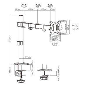 DISPLAY ACC MOUNTING ARM/17-32" MA-D1-01 GEMBIRD