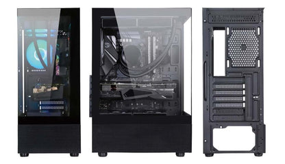 Case|GOLDEN TIGER|Raider DK-6|MidiTower|Case product features Transparent panel|Not included|ATX|Colour Black|RAIDERDK6