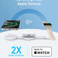 Anker MagGo Wireless Charging Station (3-in-1, Foldable Pad), White