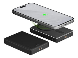 Goobay Magnetic Wireless Power Bank | 70183 | 10000 mAh | USB-C | Black