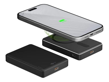 Goobay Magnetic Wireless Power Bank | 70183 | 10000 mAh | USB-C | Black
