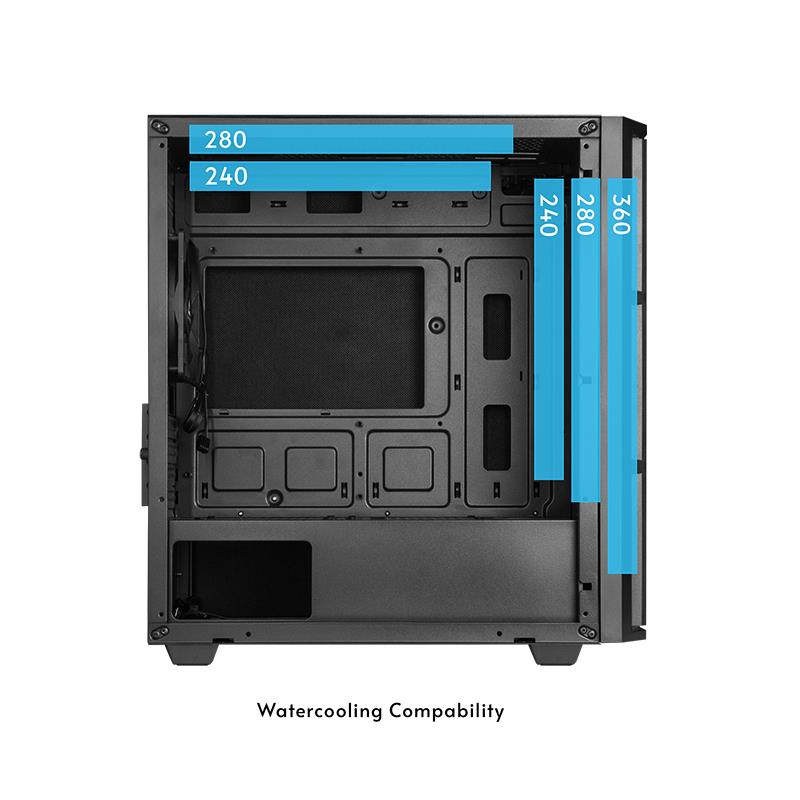 Case|CHIEFTEC|Pro mini|MidiTower|MicroATX|MiniITX|Colour Black|AZ-01B-OP