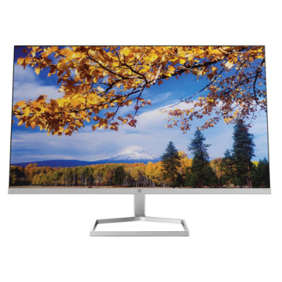 HP M27f Monitor – 27” 1920x1080 FHD 300-nit 75Hz AG, IPS, VGA/2x HDMI, tilt, Black Silver, 1 years