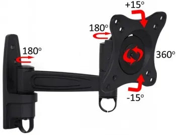 MB FLEXARM 360 II 25KG VESA 75-200 BL