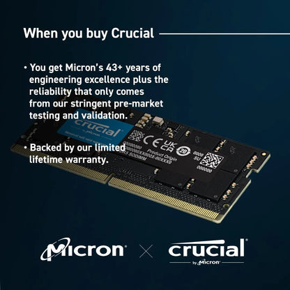NB MEMORY 8GB DDR5-5600/SO CT8G56C46S5 CRUCIAL