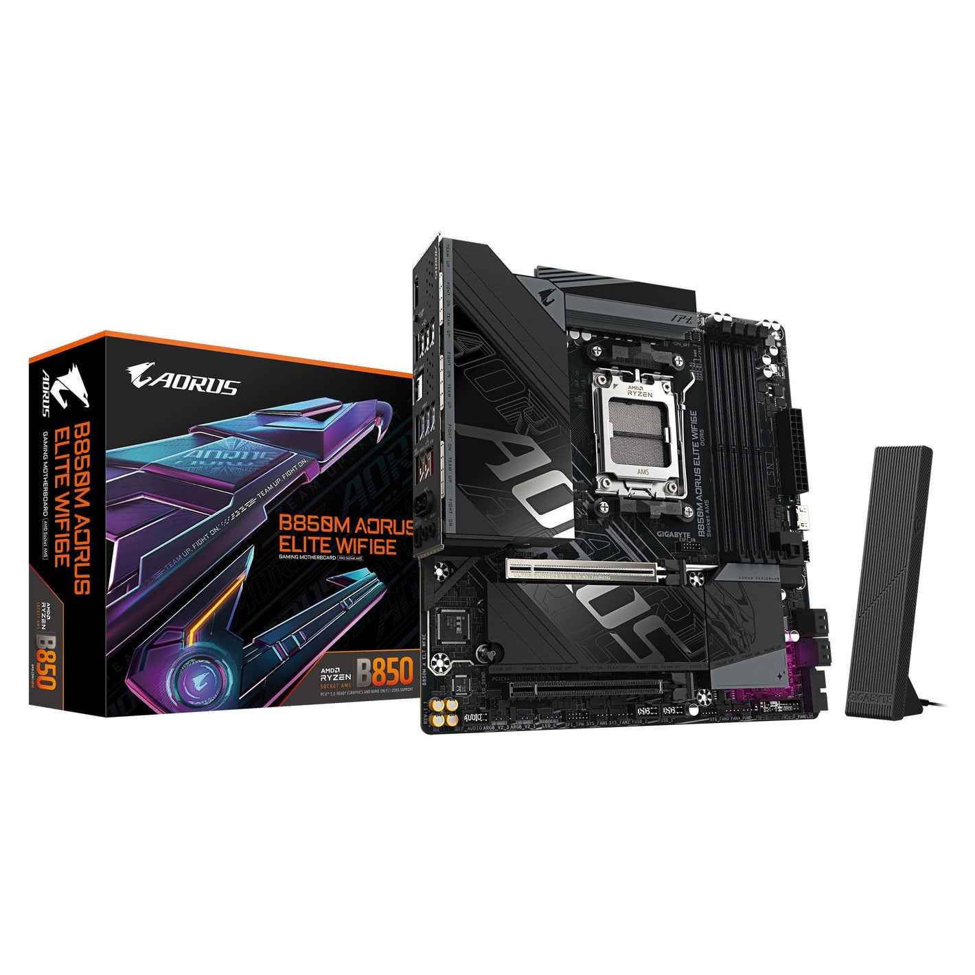 Mainboard|GIGABYTE|AMD B850|SAM5|Micro-ATX|Memory DDR5|Memory slots 4|B850MAELTWF6E