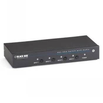 BLACKBOX VGA SWITCHES WITH SERIAL AND AUDIO - 4 PORT