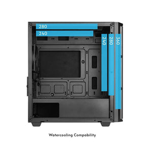 Case|CHIEFTEC|Pro mini|MidiTower|MicroATX|MiniITX|Colour Black|AZ-01B-OP