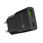Natec Ribera USB Charger Gan Slim USB 1X USB-A + 1X USB-C 20W | NUC-2377