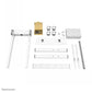 NEOMOUNTS MOVE LIFT MOTORISED MOBILE STAND INCL. STORAGE BOX, 10 CM. WHEELS FLOOR - VESA 100X100 UP TO 800X600 1 SCREEN WHITE