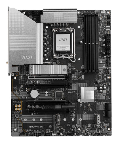 Mainboard|MSI|Intel Z890|LGA1851|ATX|Memory DDR5|Memory slots 4|1xPCI-Express 3.0 1x|2xPCI-Express 4.0 4x	|1xPCI-Express 5.0 16x|3xM.2|1xHDMI|1xDisplayPort|4xUSB 2.0|2xUSB 3.0|1xUSB-C|1xUSB-C w/Thunderbolt|3xAudio port|PROZ890-SWIFI