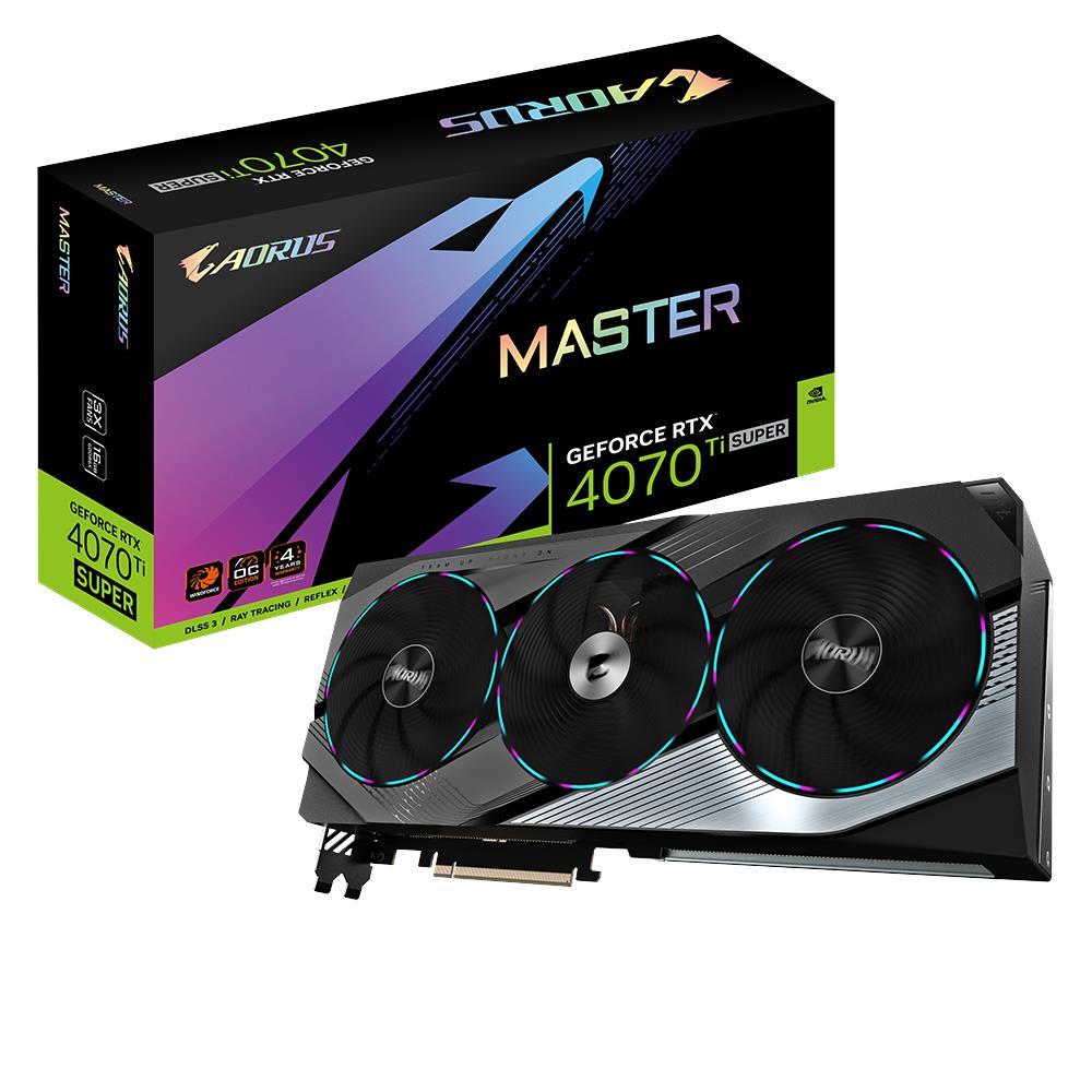 Graphics Card|GIGABYTE|NVIDIA GeForce RTX 4070 Ti SUPER|16 GB|GDDR6X|256 bit|PCIE 4.0 16x|GPU 2670 MHz|Triple slot Fansink|1xHDMI|3xDisplayPort|GV-N407TSAORUSM-16GD