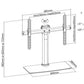 LH-GROUP ROTATING TABLE STAND 32-65"