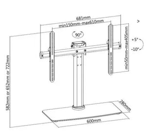 LH-GROUP ROTATING TABLE STAND 32-65"