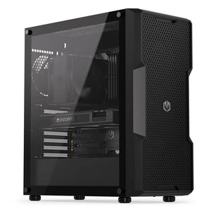 Case|ENDORFY|Regnum 400 Air|MidiTower|Case product features Transparent panel|Not included|ATX|MicroATX|MiniITX|Colour Black|EY2A008