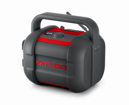 Muse | Jobsite Radio | M-968 BTR | 40 W | Waterproof | Bluetooth | Wireless connection | Portable | NFC features | Black/Red