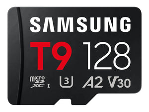 Samsung T9 | MicroSD Card | 128 GB | microSDXC | Flash memory class U3, V30, A2