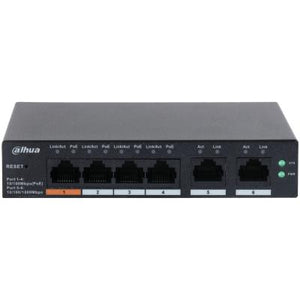 Switch|DAHUA|CS4006-4ET-60|Type L2|Desktop/pedestal|PoE ports 4|CS4006-4ET-60