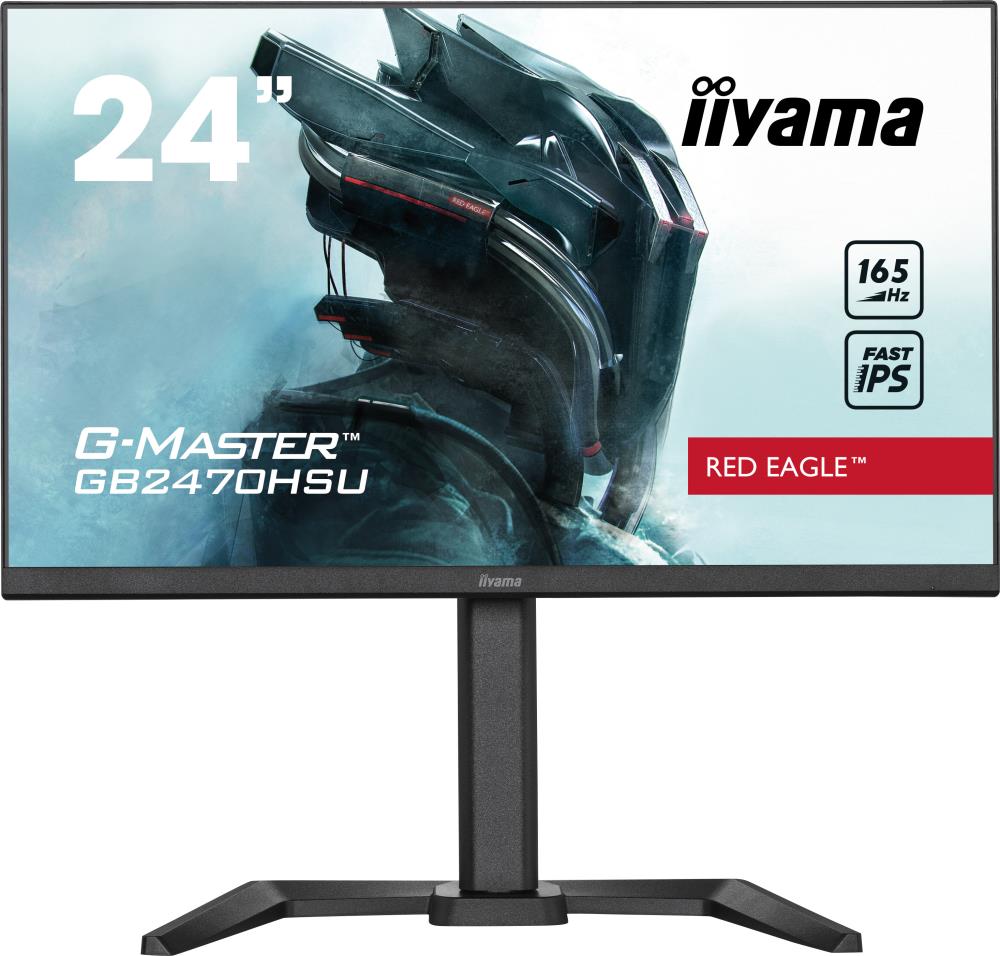 LCD Monitor|IIYAMA|GB2470HSU-B5|24"|Panel IPS|1920x1080|16:9|165Hz|Matte|0.8 ms|Speakers|Pivot|Height adjustable|Tilt|Colour Black|GB2470HSU-B5