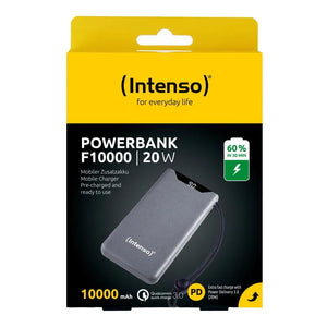 POWER BANK USB 10000MAH QC3.0/GREY 7332034 INTENSO