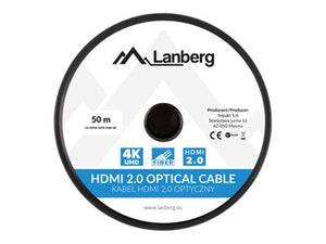 LANBERG HDMI M/M cable 50m optical AOC