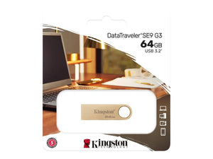 Kingston DataTraveler SE9 G3 | 64 GB | USB 3.2 | Gold