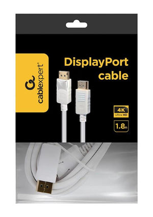 CABLE DISPLAY PORT 1.8M/WHITE CC-DP2-6-W GEMBIRD