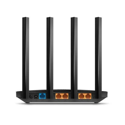 Wireless Router|TP-LINK|Wireless Router|1200 Mbps|Wi-Fi 5|1 WAN|4x10/100/1000M|Number of antennas 4|ARCHERC6