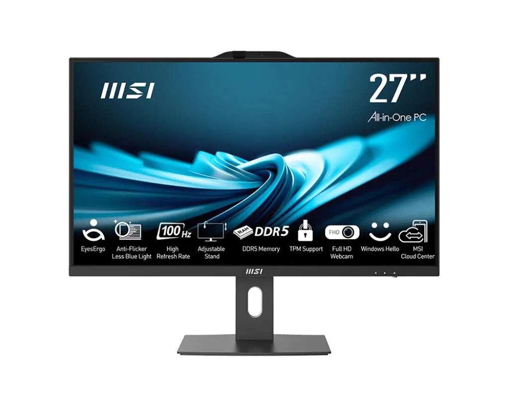 Monoblock PC|MSI|PRO|AP272P 14M|Business|All in One|CPU Intel Core i5|i5-14400|2500 MHz|Screen 27"|RAM 16GB|DDR4|3200 MHz|SSD 512GB|Graphics card Intel UHD Graphics|Integrated|Colour Black|PROAP272P14M-867XEU