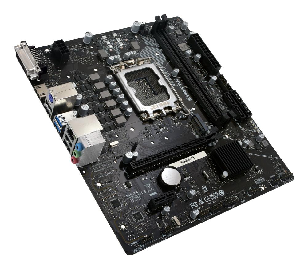Mainboard|BIOSTAR|H610MHD D5|Intel H610|LGA 1700|micro ATX|RAM DDR5-SDRAM|2xSlots|H610MHDD5
