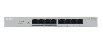 ZYXEL GS1200-8HP, 8 PORT GIGABIT POE+ WEBMANAGED DESKTOP SWITCH, 4X POE, 60 WATT (5Y WARRANTY)