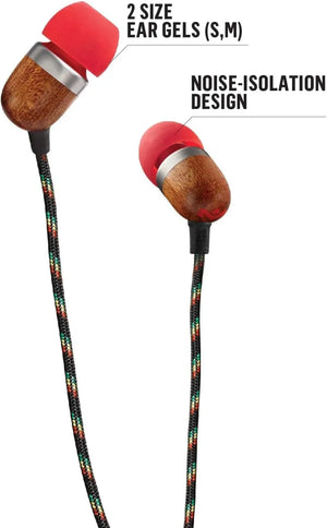 Marley | Earbuds | Smile Jamaica | Wired | In-ear | Microphone | Red