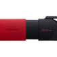 Kingston | USB Flash Drive | DataTraveler Exodia | 128 GB | USB Type-A | Black/Red